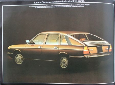 Lancia Gamma Berlina Modelprogram 1977 Carbrochure (4119)